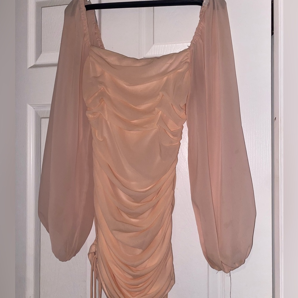 Pink Long Sleeve Dress